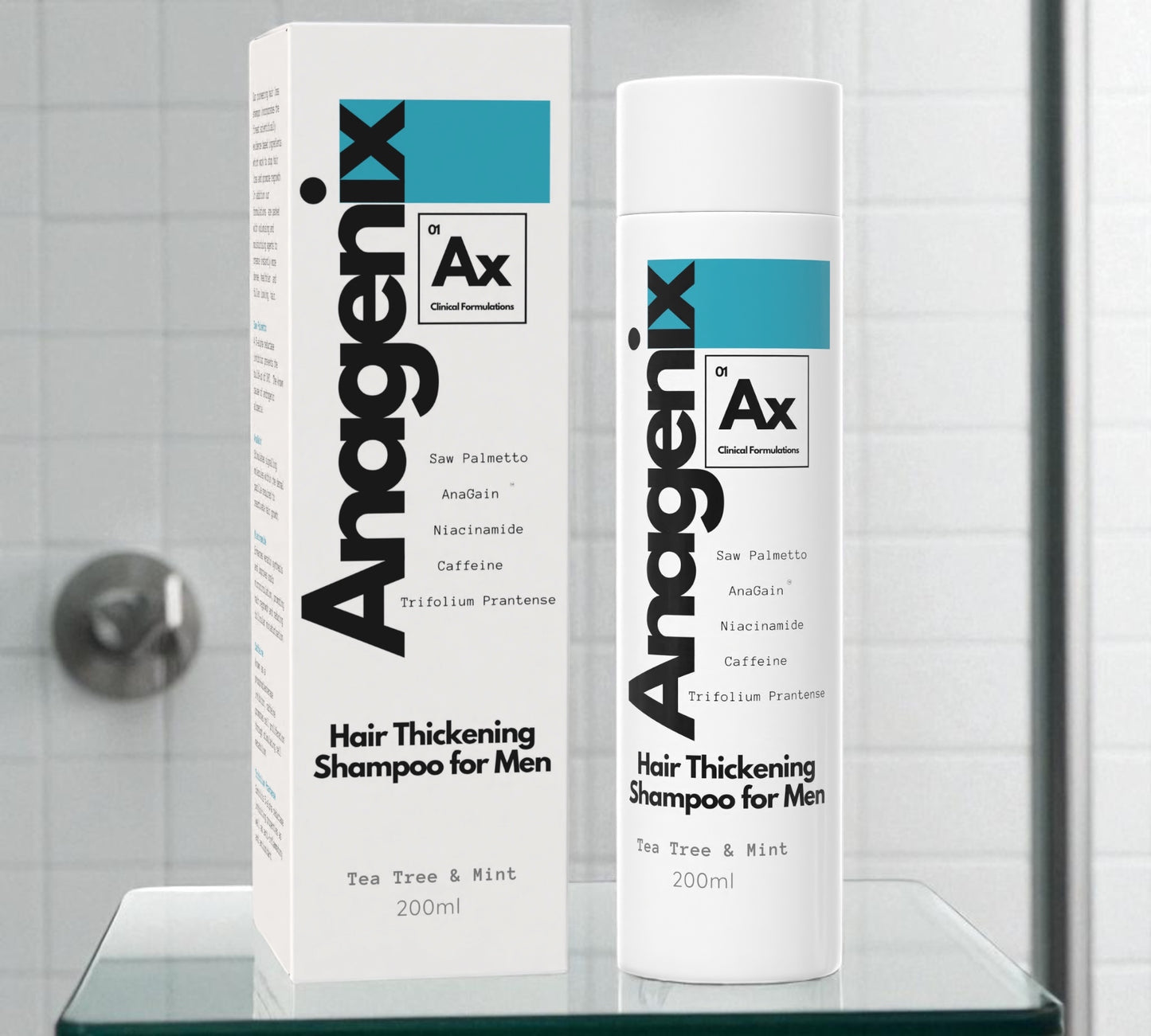 Anagenix Anti-DHT hair loss shampoo with Saw Palmetto, Caffeine, Anagain, Niacinamide, Fisetin